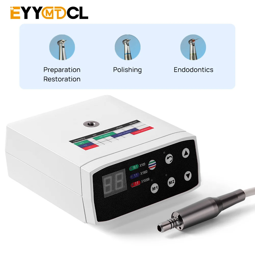 EYY Dental With Fiber Optic 1:5 1:1 Increase Instrument LED High Speed Electric Micromotor Factory equipment increasing