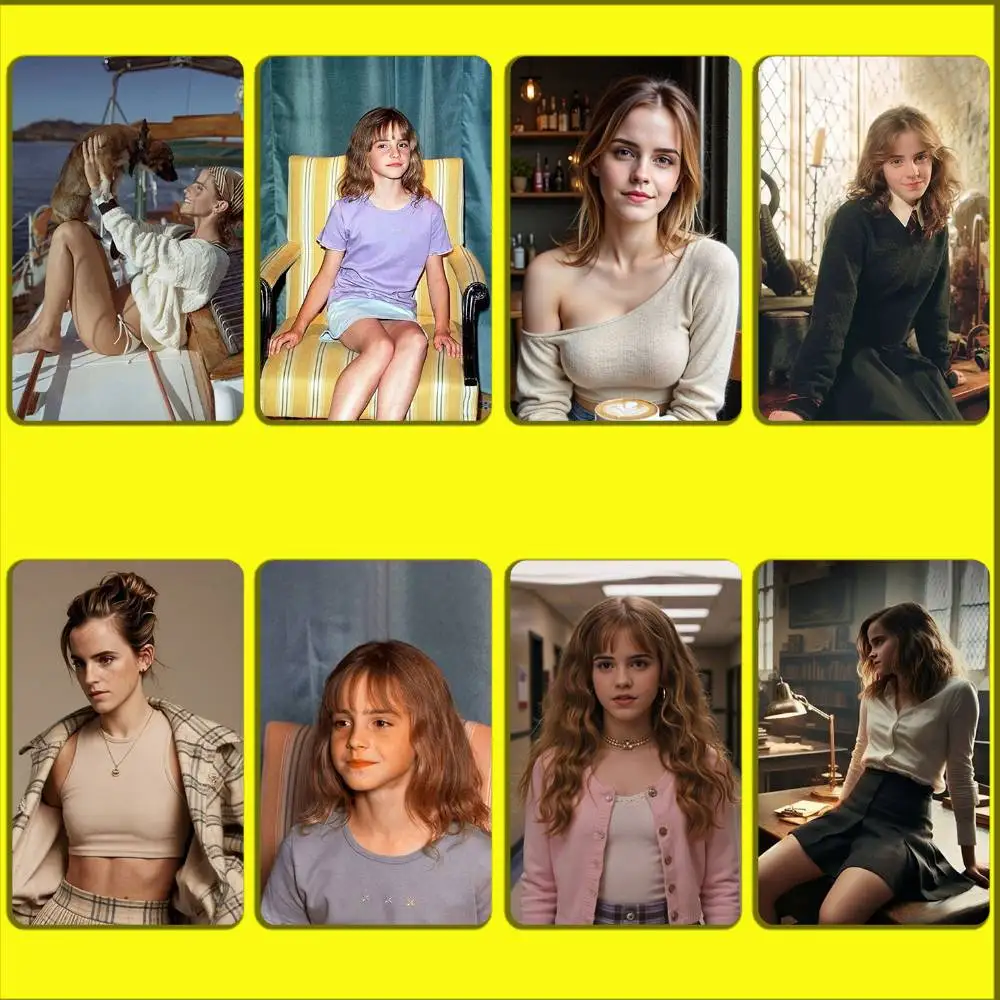 

Actress E-Emma Watson Card Stickers For Debit Bank Credit Cards Metro Bus Pass Sticker Decoration Cover Skin