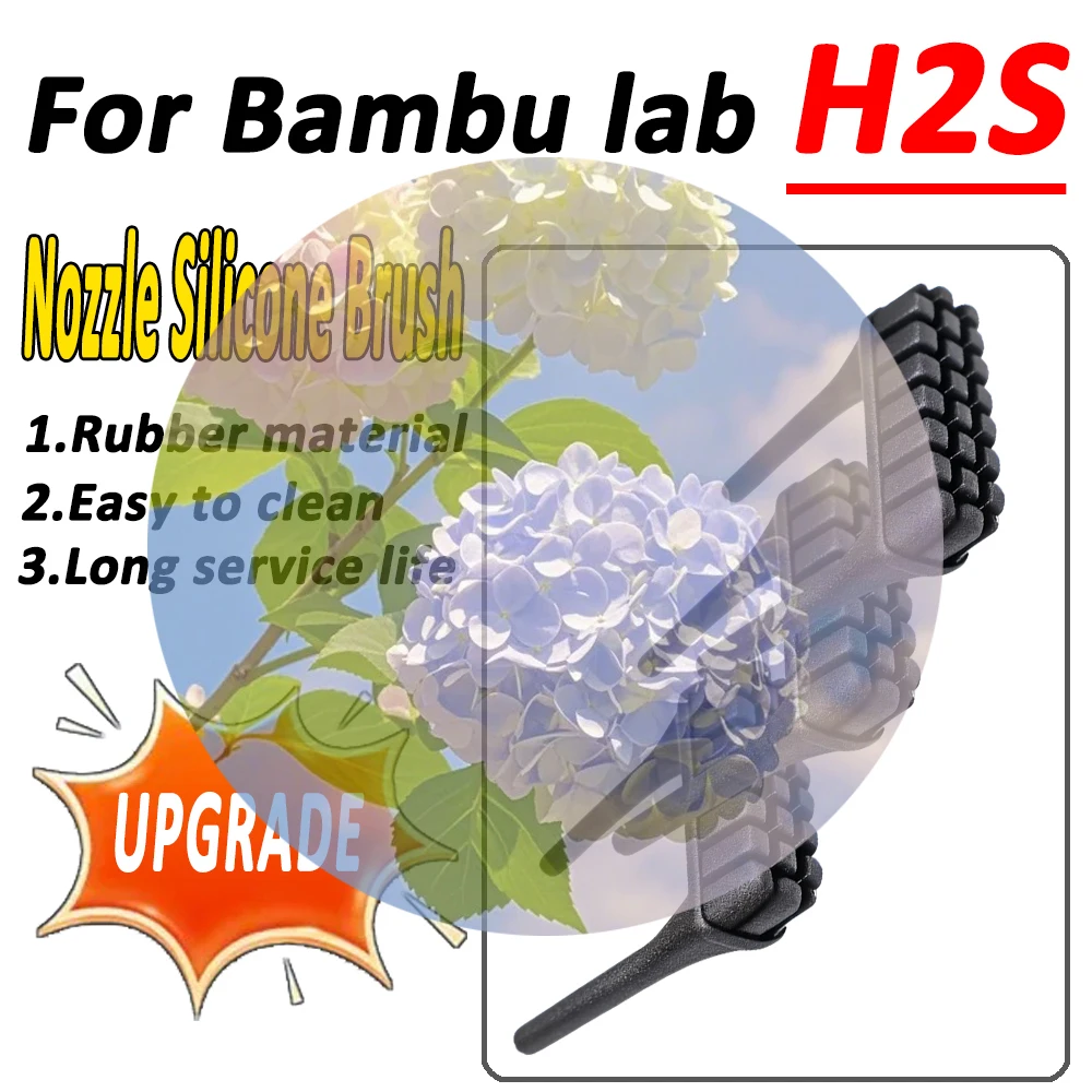 

NEW For bambu lab H2S Silicone brush nozzle wiper Hotend kit nozzle for 3D printer accessories