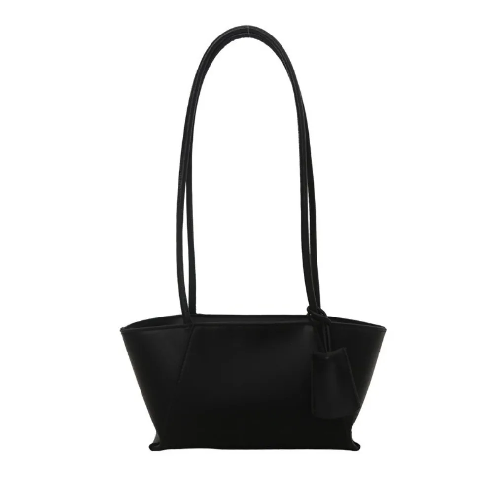 

Trendy Stylish Solid Color Tote Bag Luxury Casual Pu Leather Shoulder Bag High-end Leisure Women's Underarm Bag Purse