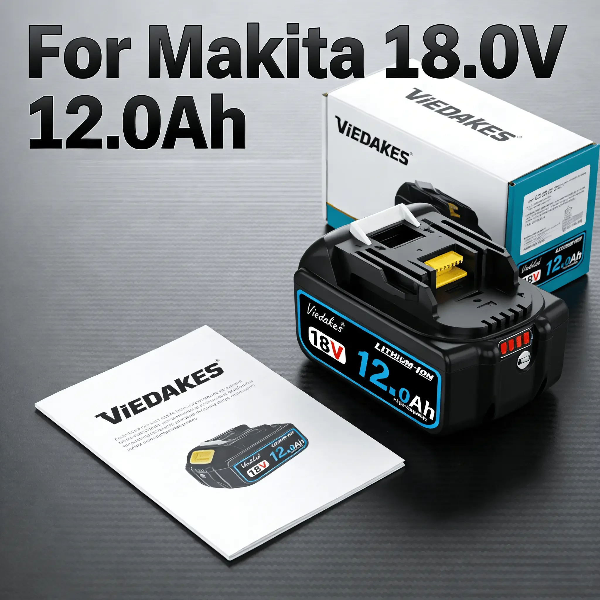 Original For Makita 18V Battery BL1860 12000mAh Compatible with DTD173 DHP487 DJV182 Professional Power Tools BMS Protection