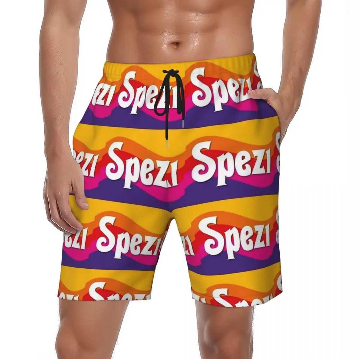 

Summer Gym Shorts Male Paulaner Spezi Sports Germany Soda Drink Design Beach Short Pants Hawaii Quick Dry Beach Trunks Plus Size