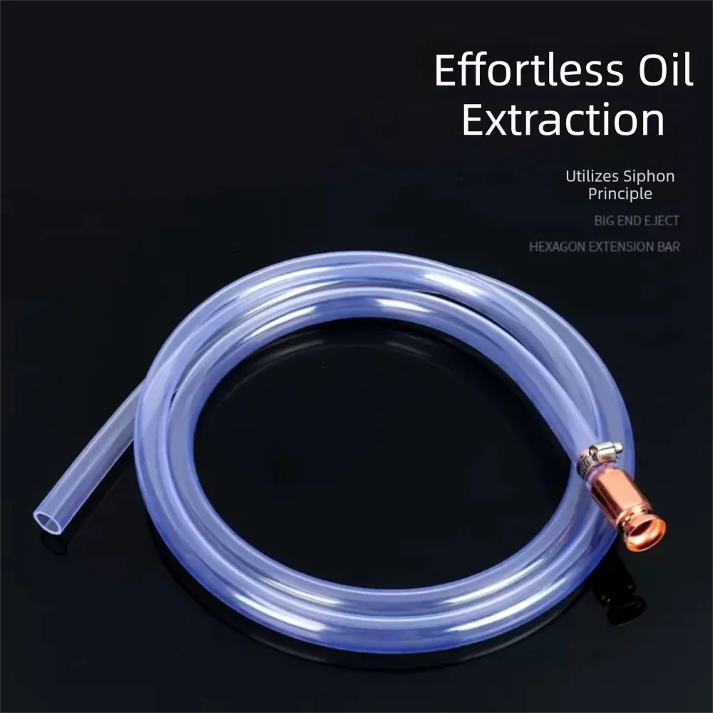 Durable PVC Tube Manual Fuel Pump Shaking with Clamp Fuel Tank Suction Pump Self Priming Gas Siphon Hose Pump Car Fuel Transfer