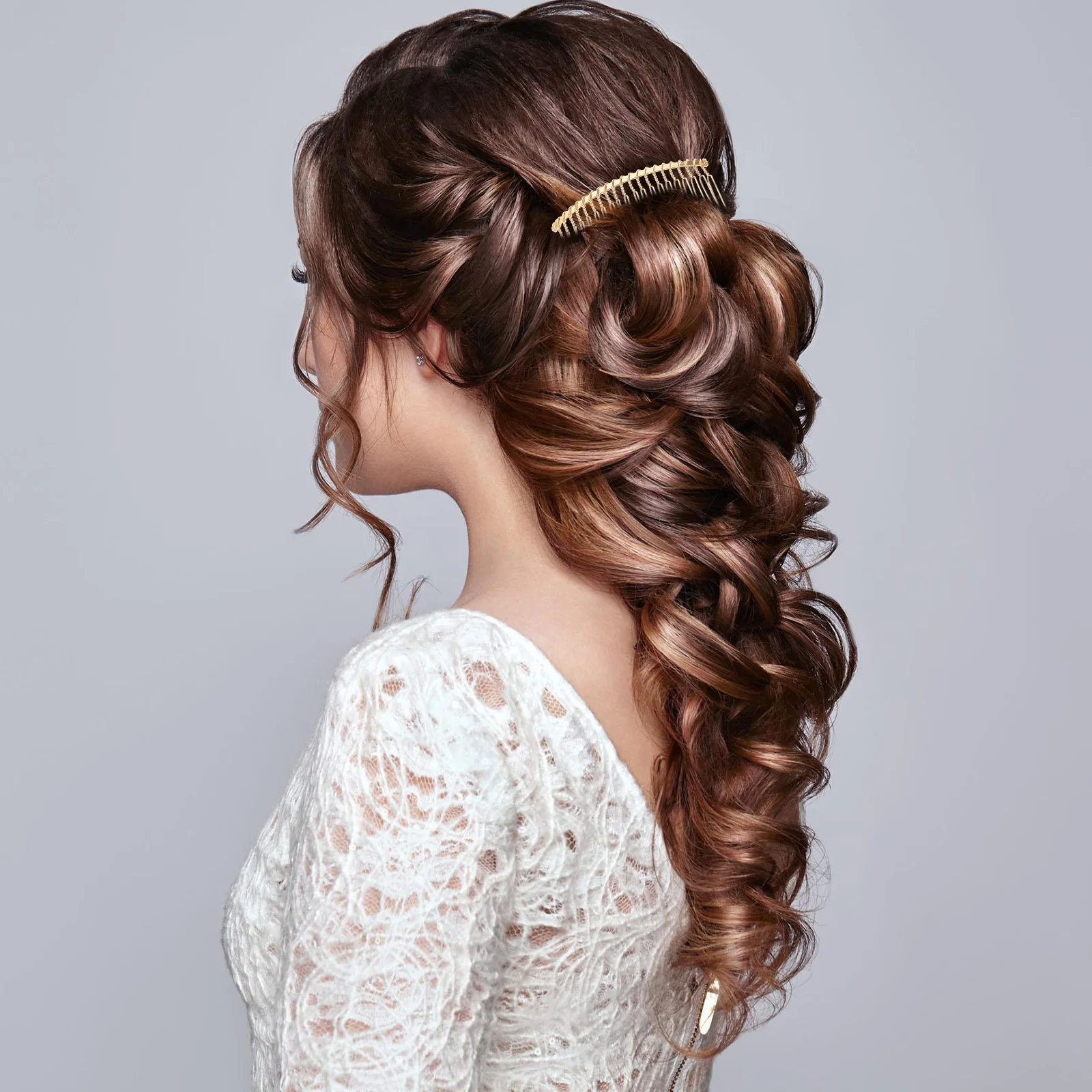 

12Pcs Metal Hair Fork Clips 20-Teeth Smooth Design Secure Hold Bridal Chignon Pins Matte Black Gold Silver Metal Hair Fork