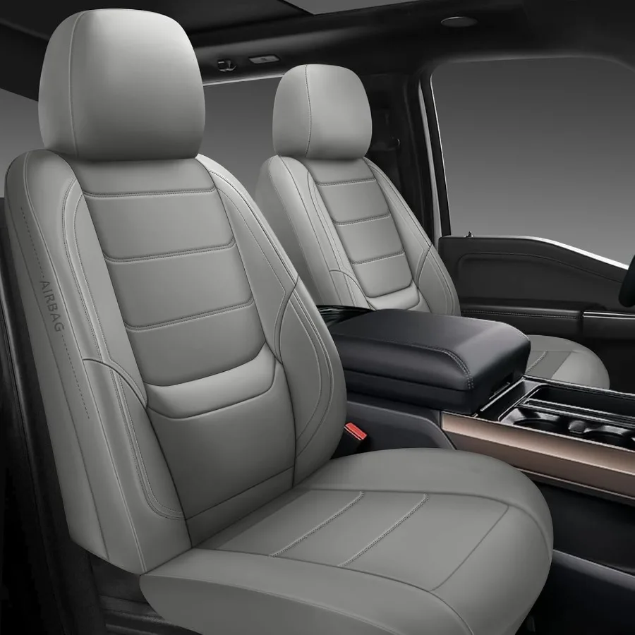 

Universal 2 Pcs Waterproof Front Car Seat Covers for SUVs and Pickup Trucks Durable LeatherStyle Seat Protectors Suitable for M