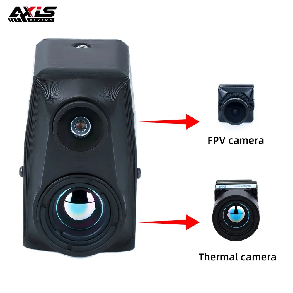 Axisflying Dual Thermal Camera Model 256x192 384x288 640x512 High Resolution CVBS Output for Day Night FPV Drone Accessories