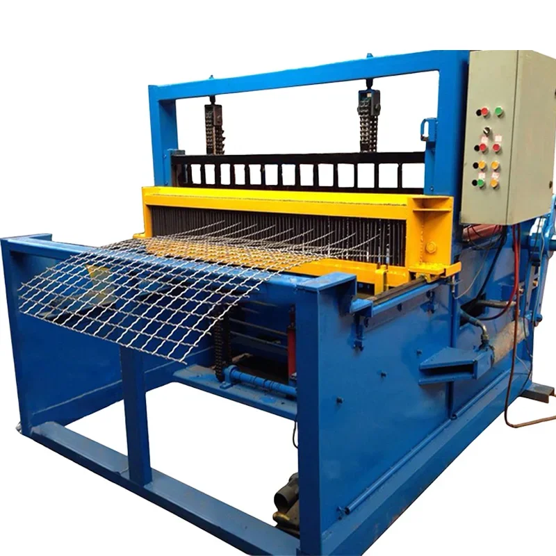 2~6 mm screen mesh making machine crimped wire mesh knitting machine for vibrating screen mesh