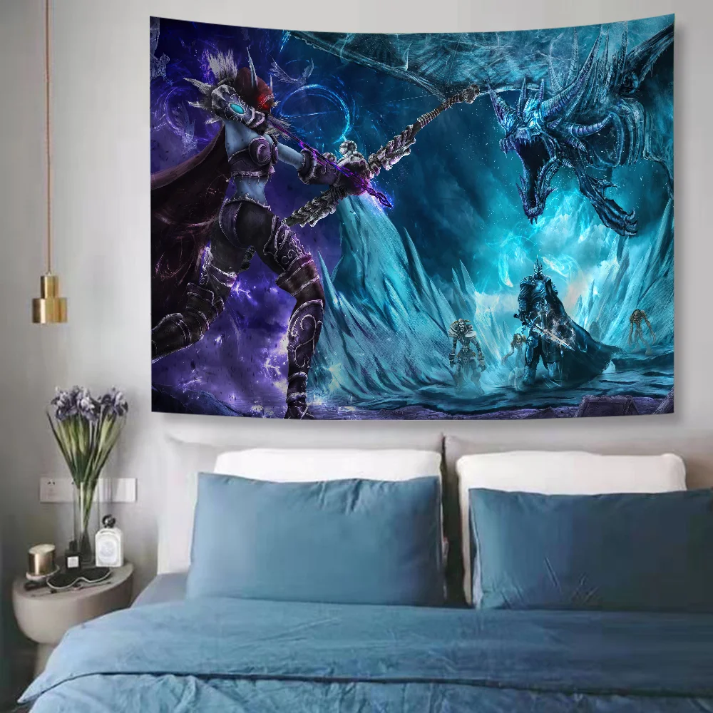 World of Warcraft Hippie Wall Hanging Tapestries for Living Room Home Dorm Decor Art Home Decor