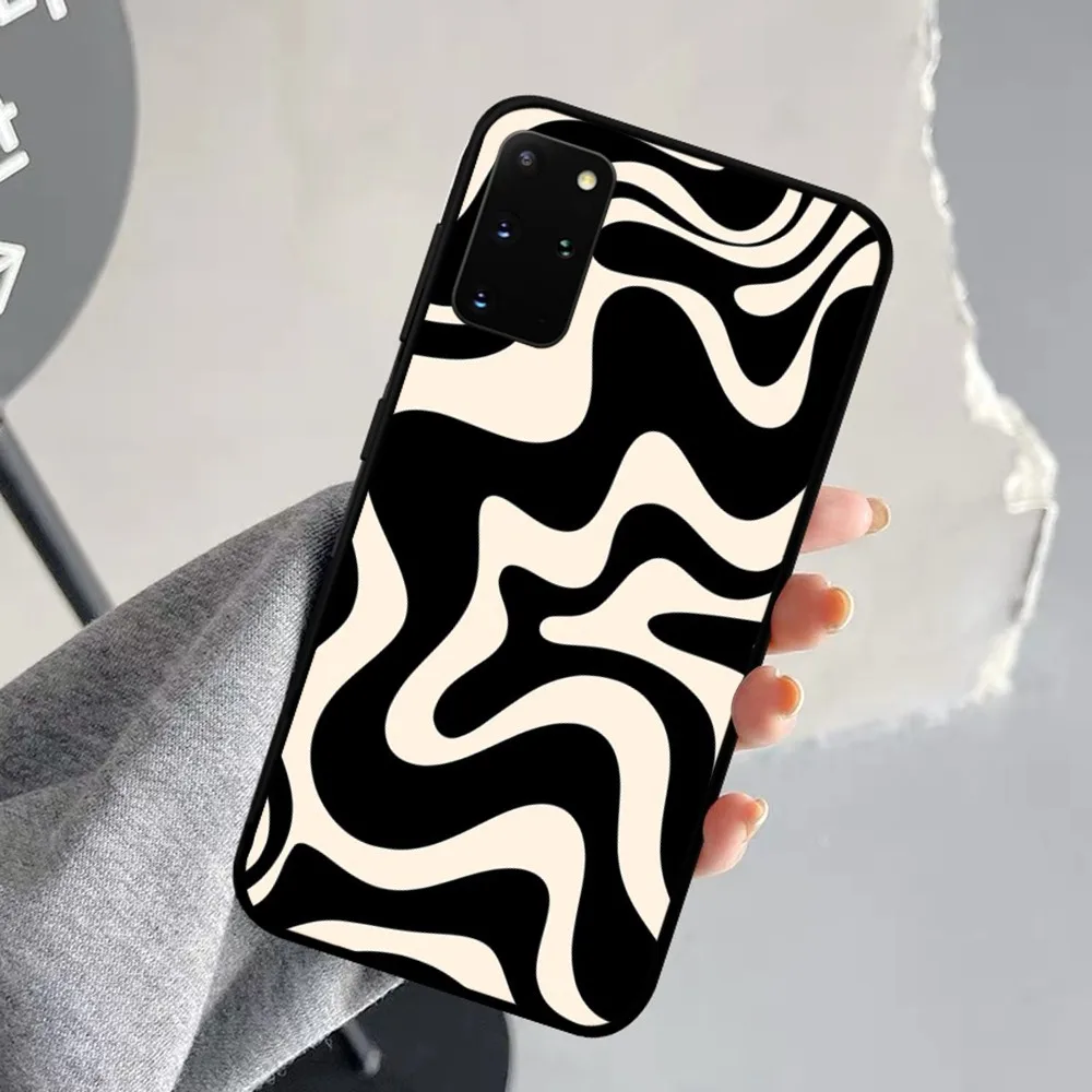 Liquid Swirl Abstract Pattern Phone Case For Samsung S 9 10 20 21 22 23 30 23plus lite Ultra FE S10lite Fundas