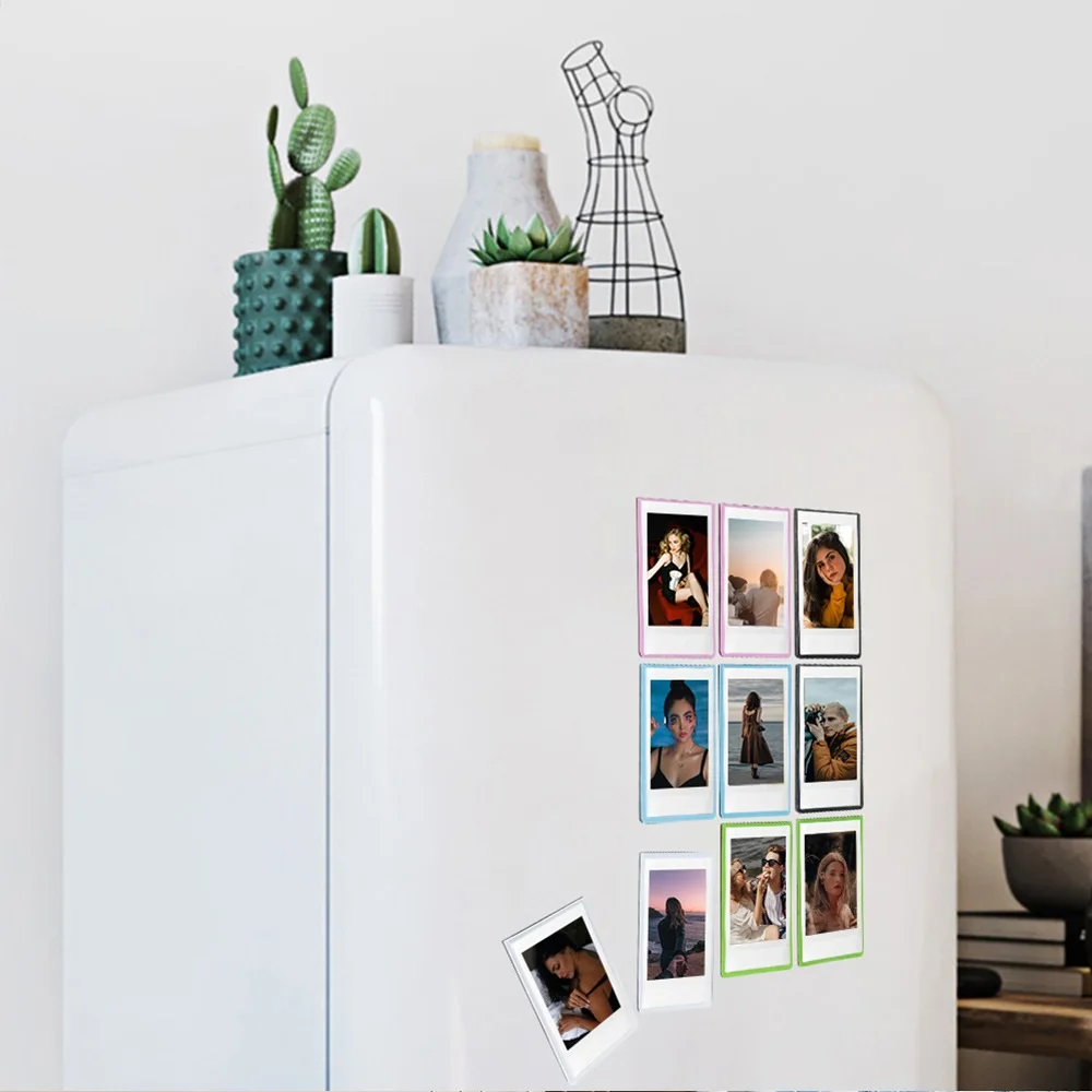 For Fujifilm Instax Mini Film 3Inch Photo Frame Magnetic Suction Creative Refrigerator Sticker For Mini SE/99/7+/12/Link Printer