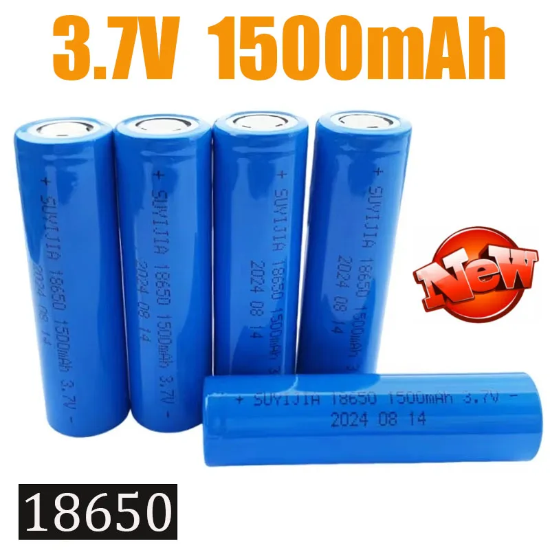 NEW 18650 3.7V 1500mAh Rechargeable Li-ion Battery for Mobile Phone/medical Equipment Electric Toys High-end Bright Flashlight