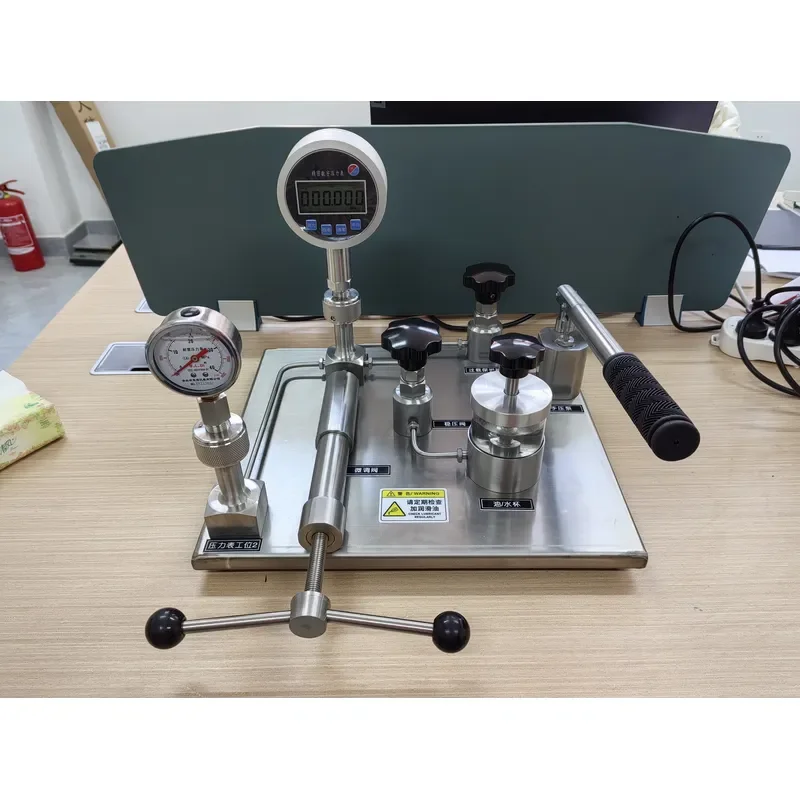 Liquid Pump Testing Equipment Pressure Gauge Calibration Bench