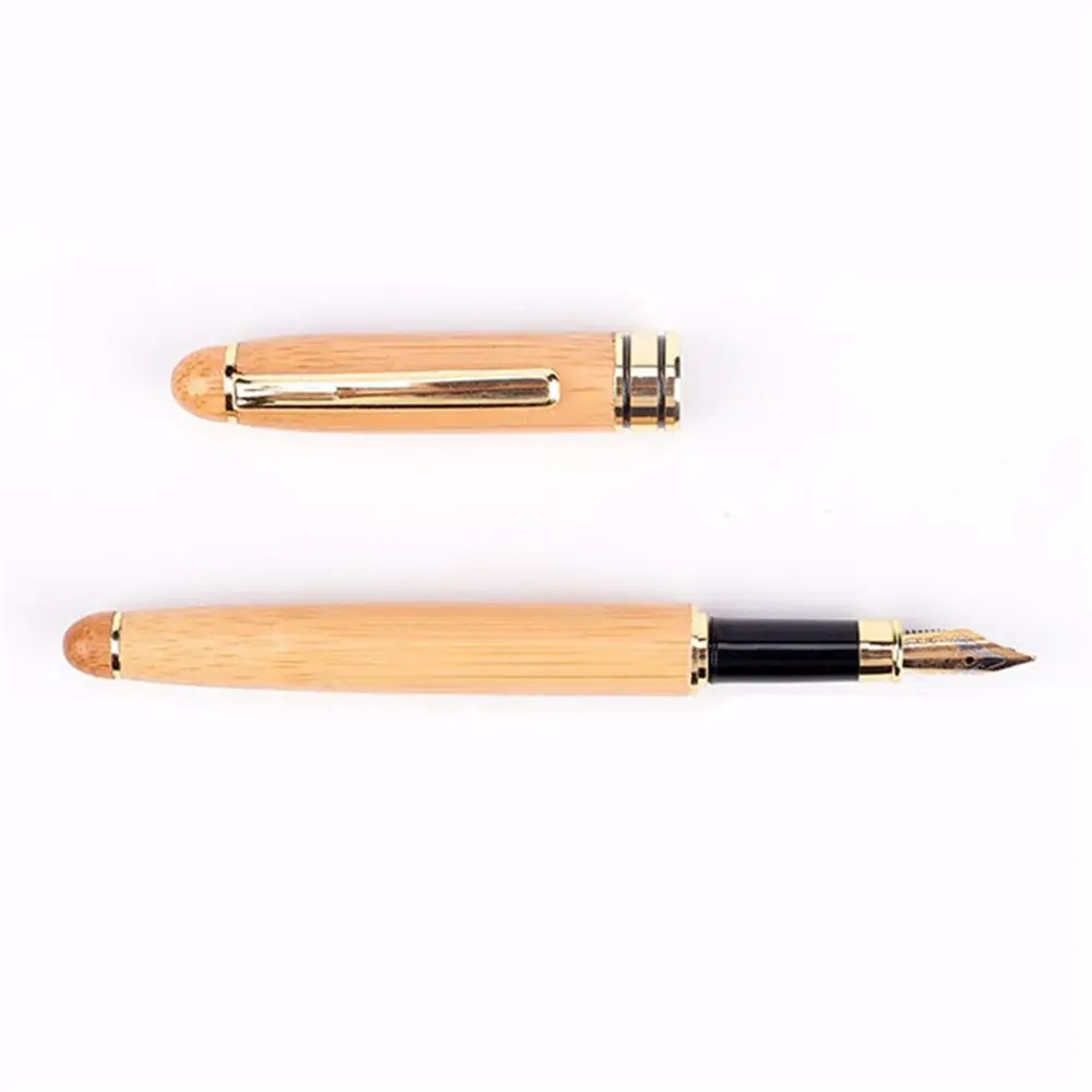 

Ручка для гладкого письма, подарки для учителей, письменные принадлежности, натуральная бамбуковая ручка, ручки в бамбуковой коробке, деревянная авторучка, бамбуковая авторучка