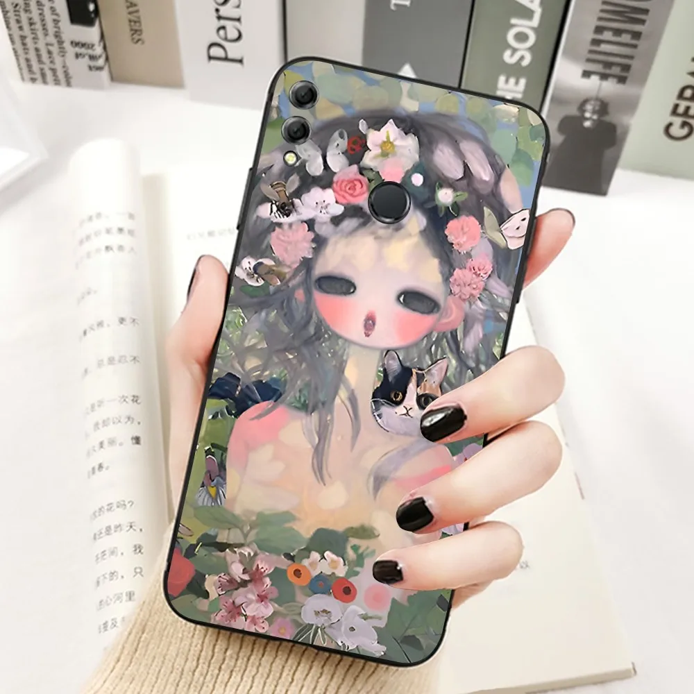 Amine Aya Takano Phone Case For Huawei Honor 10 lite 9 20 7A 9X 30 50 60 70 pro plus Soft Silicone Cover