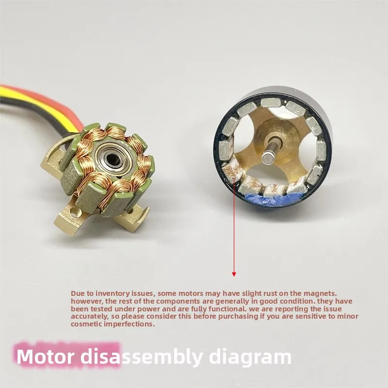 1306 محرك بدون فرشاة KV3100، محرك خارجي صغير لطائرة FPV بدون طيار كوادكوبتر RC نموذج طائرة، قطع الغيار #4