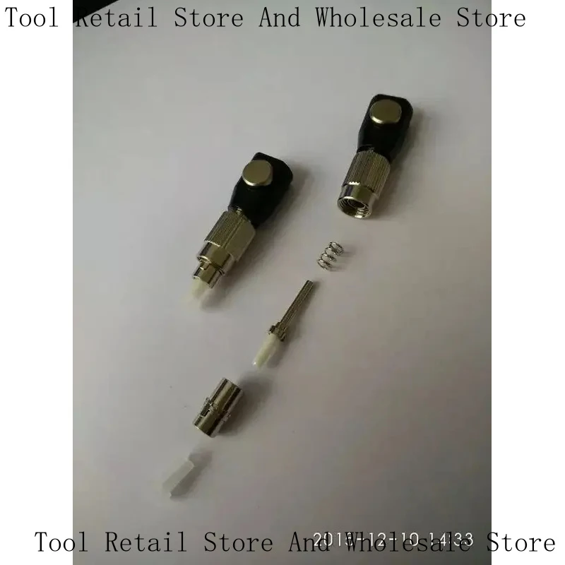 FC Silver Circular Flange Temporary Connection Adapter OTDR Test Bare Fiber Coupler Fixture