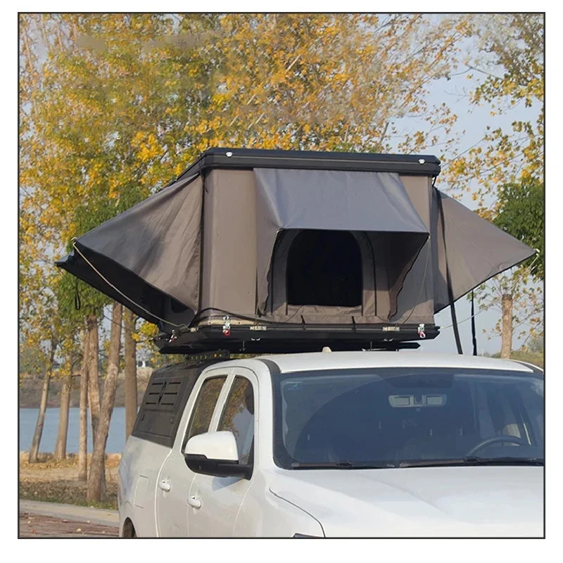 Best Selling Waterproof Aluminum Alloy Hard-Rise Roof Tent No-Assembly-Up Outdoor Camping Picnic Sunshade Off-Road