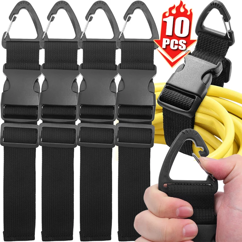 

Многоразовый ремень-органайзер для кабеля, сверхмощный регулируемый держатель-удлинитель, органайзер, вешалка для хранения в гараже с пряжкой