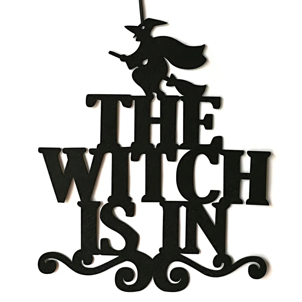 

2 Pcs Bat Pendant Witch Halloween Decorations Hanging Decorate Non-woven Wall Office