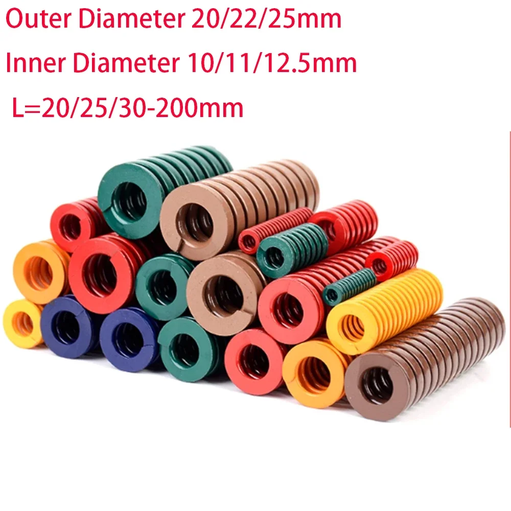 1Pcs Inner Diameter 10/11/12.5mm Mould Die Spring Spiral Stamping Compression Springs Outer Diameter 20/22/25mm L=20/25/30-200mm