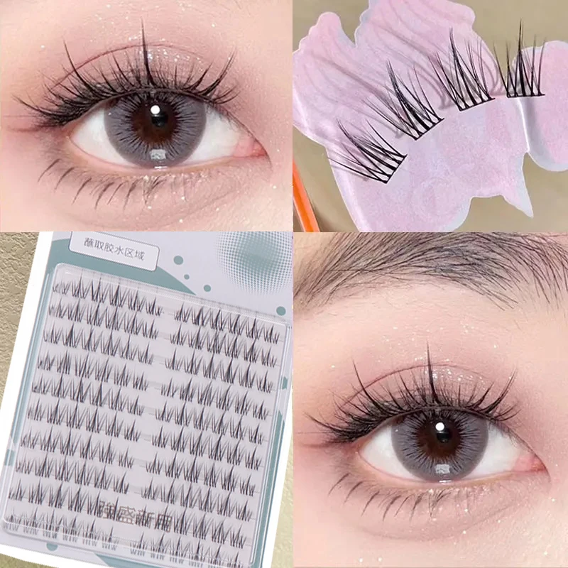 Falsche Wimpern mit Sonnenblumen, natürliche Simulation, Comic-Auge, falsche Wimpern, Verlängerung, DIY-Make-up, individuelles segmentiertes Auge