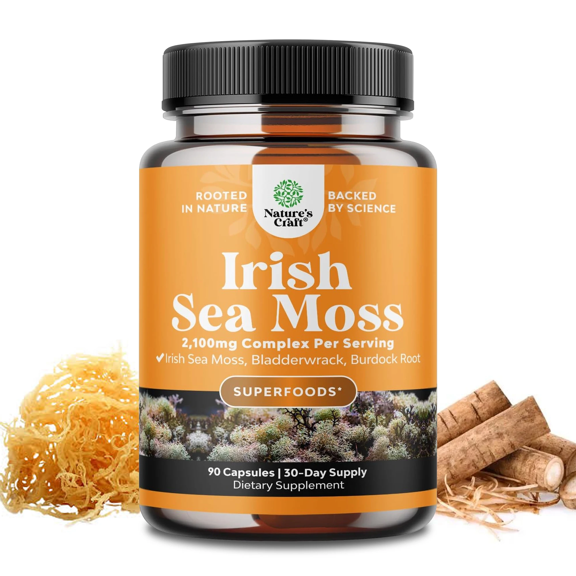 

Органический ирландский мох - содержит фюкус-великогус и корень лопухи, чтобы повысить иммунитет, улучшить кожу и щитовиде.