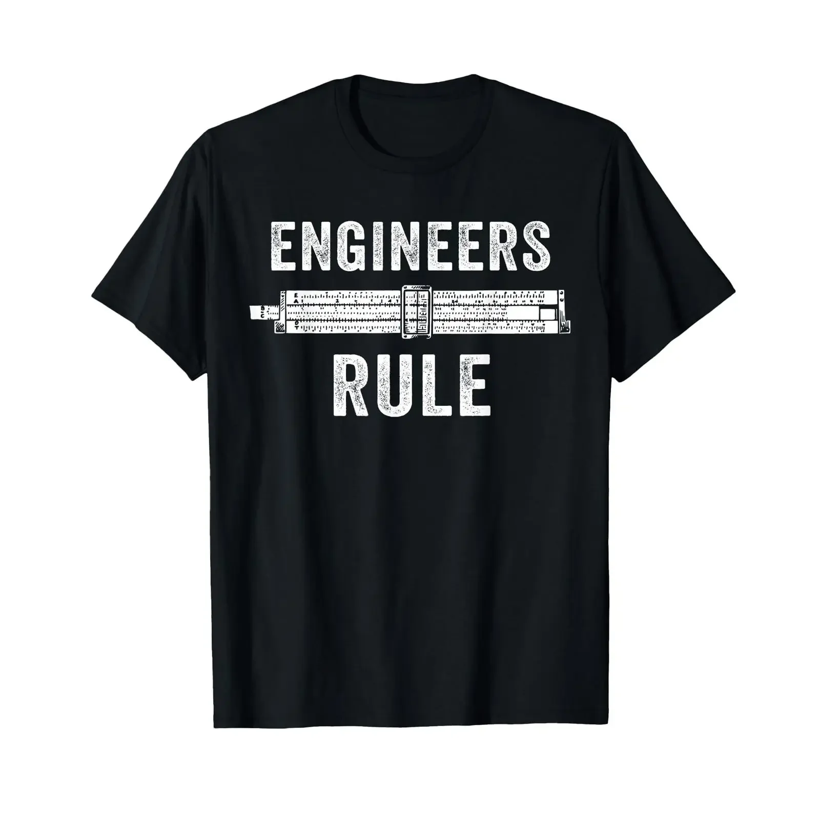 Engineers Rule Slide Mechanical Analog Calculator T Shirt vintage Washed fashion Top For Everyday Wear Casual graphic Unisex