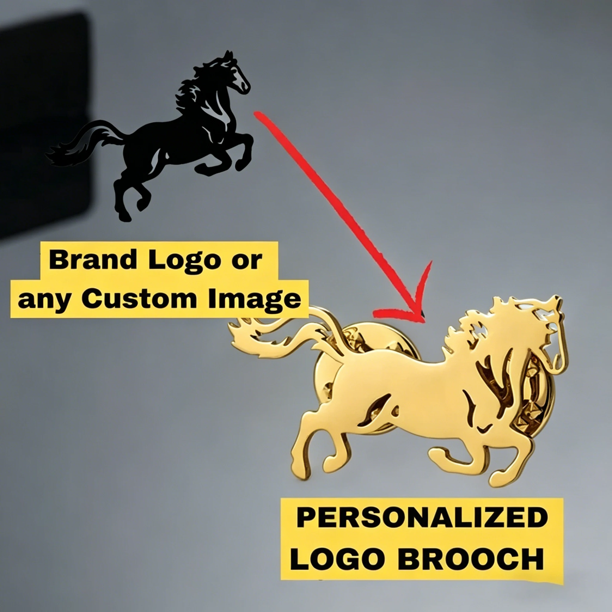 

Personalized Company Logo Image Custom Brooch Lapel Pins Stainless Steel Collar Pin Gift Badges Jewelry for Clothes Wedding
