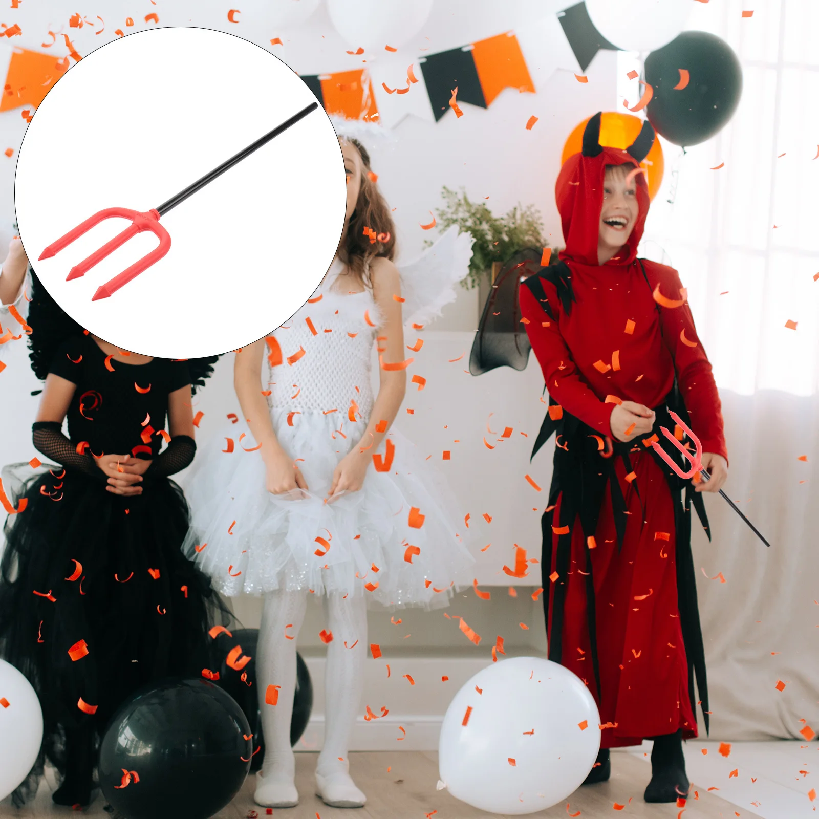 3 個のハロウィントライデント応援スティックプレミアム Pe 耐久性のある悪魔のコスプレ杖子供のパーティーナイト用