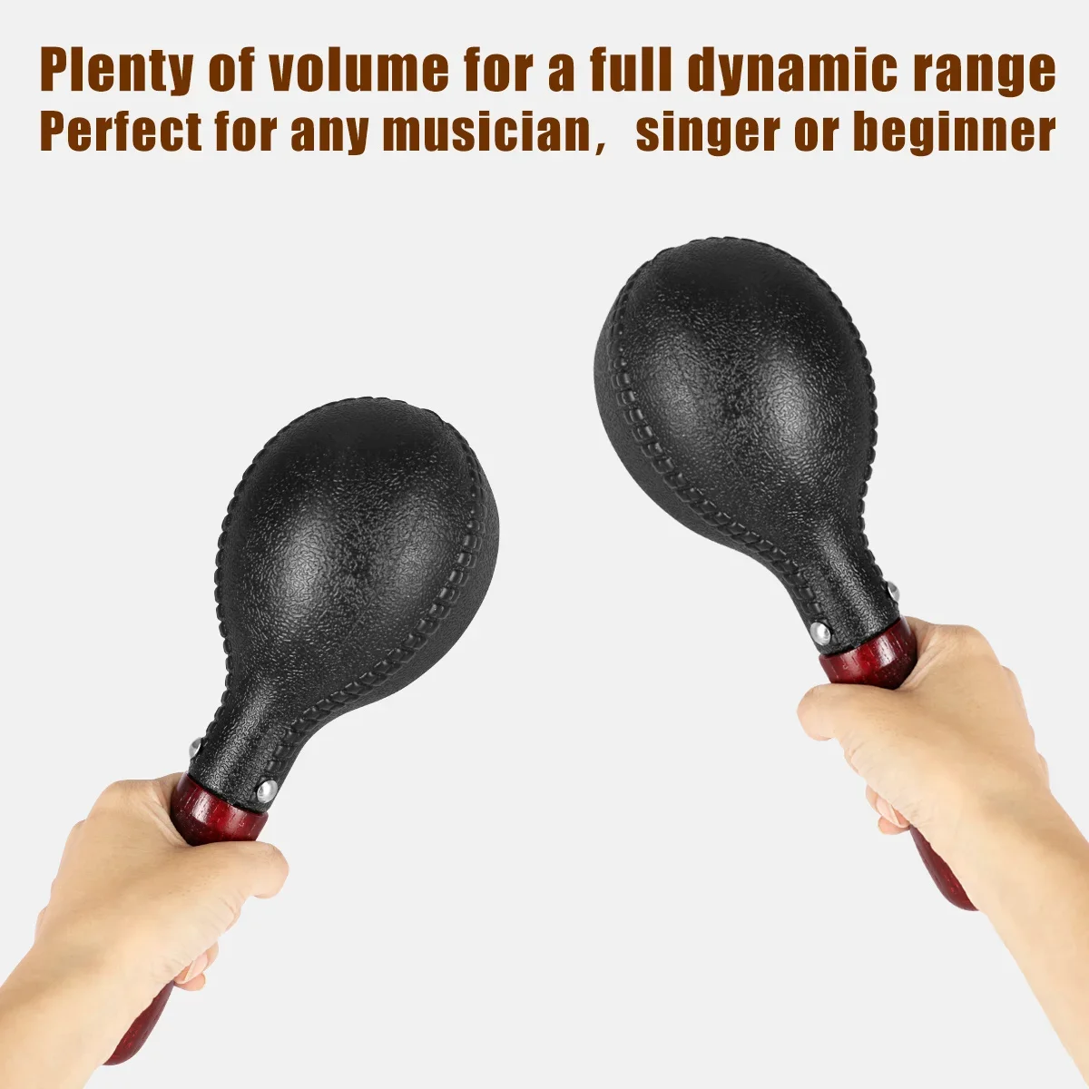 

Professional Pair of Maracas Shakers Rattles Sand Hammer Percussion Musical Instrument Toy for KTV Party