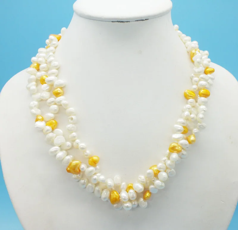 the last one ! 7MM Natural Baroque Pearl Necklace  18