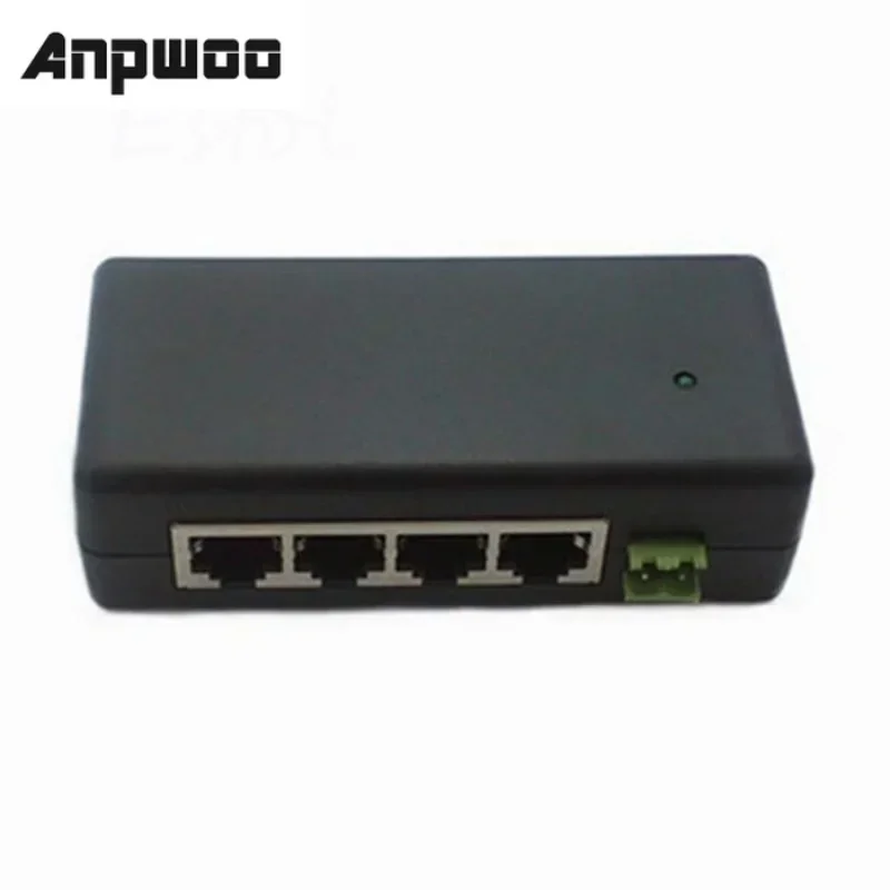 4 LAN Ports Passive Power Over Ethernet Module Injector, IP Camera Power supply, DC 9 - 48V, PoE switch adapter, PoE box