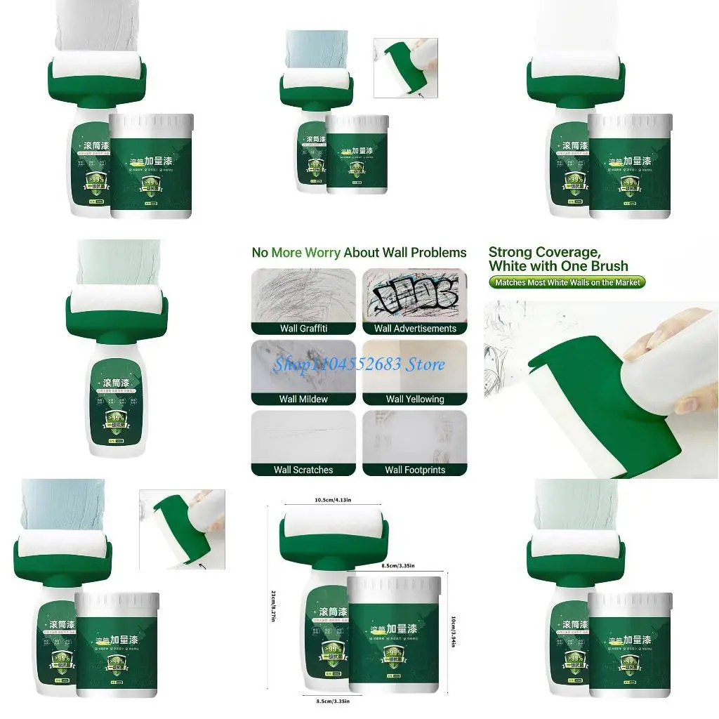 

Y6GD Quick Dry Water Base Wall Restorations Paint Household White Touches up Paint