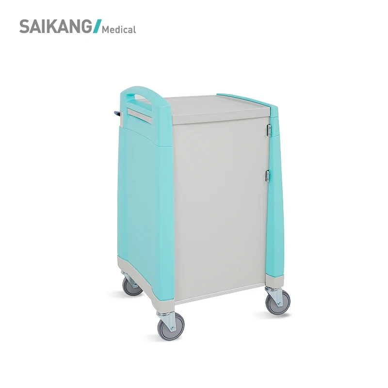 SKR058-NT Customizable 7 Drawers Multi-Function Patient Nursing  Trolley with IV Stand