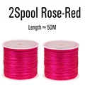 2PCS Rose Red