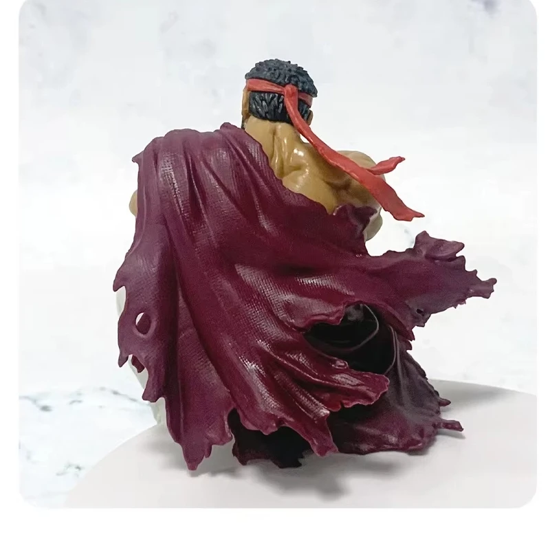 

Street Fighter Ryu Anime PVC Action Figure 14cm Muscular Fighter Seated Pose Statue Desktop Decoration Collectible Gift