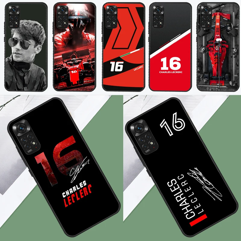 Charles Leclerc 16 F1 Case For Xiaomi Redmi Note 12 Pro Plus 8 9 10 11 Pro 8T 9S 10S 11S 12S 9C 10A 10C 12C Cover