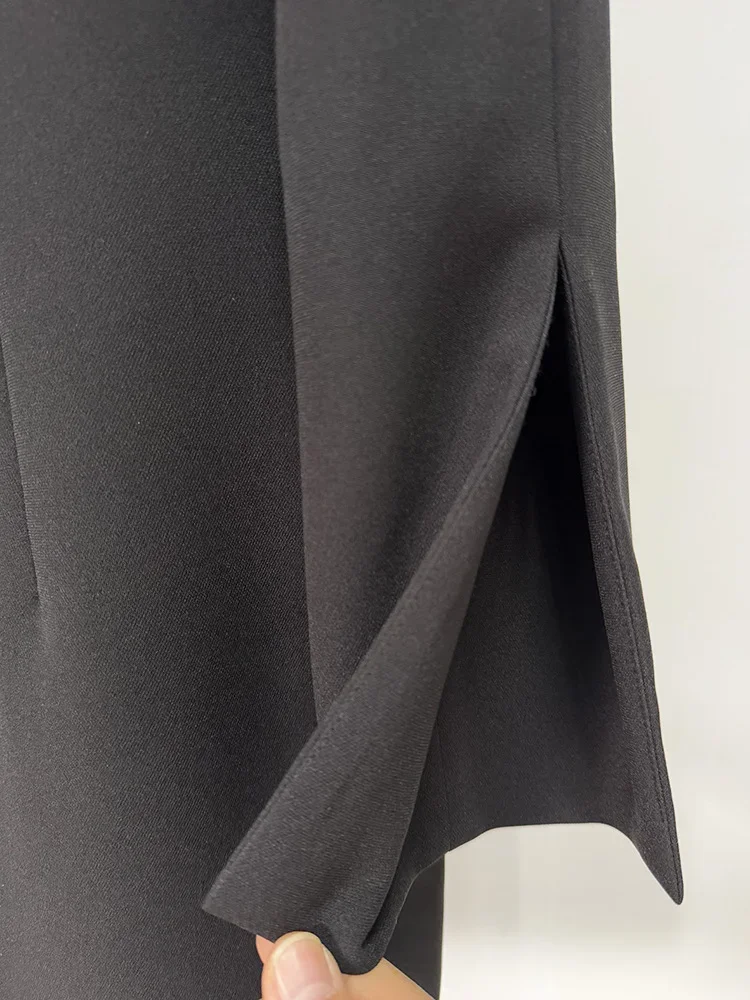 JDY Mini abito da donna alla moda con perline e diamanti - Abito elegante a maniche lunghe con scollo a V, abbigliamento da donna di nuovo stile