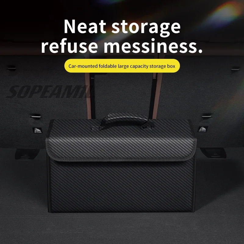 Car Trunk Storage Box Foldable Stowing Tidying Bag For Volkswagen VW Magotan Arteon Golf GTI Beetle CC Tiguan Bora Santana