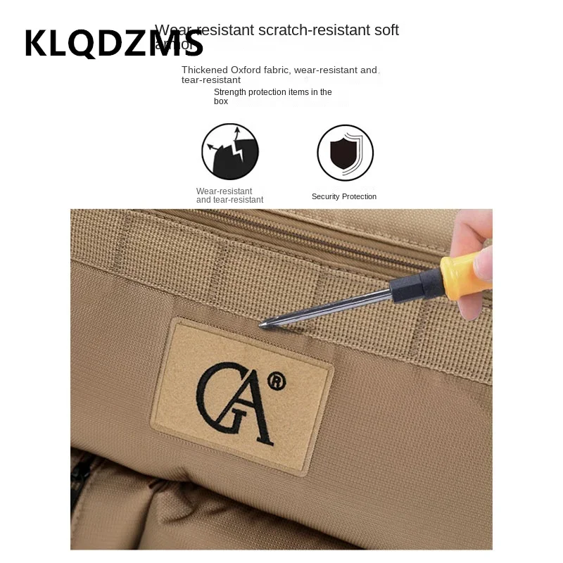 KLQDZMS casing troli kain Oxford, koper kabin kotak asrama pakaian kuat kapasitas besar ultra-ringan 20 "24" 28 inci