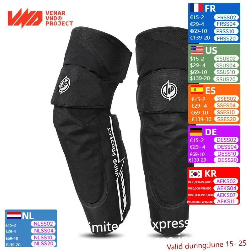 

VND Motorcycle Riding Knee Pads Windproof Warm Protector Thickened Durable Anti-fall Leg Protector Knee Brace Autumn Winter