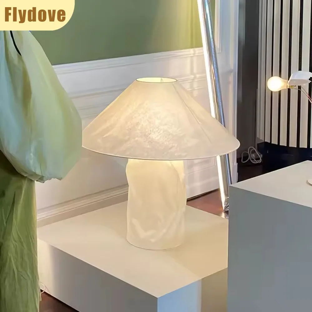 

Danish Designer Creative DuPont Paper Art Desk Lamp Wabi Sabi Style Hotel Living Room Bedroom Bedside Atmosphere Floor Lamp