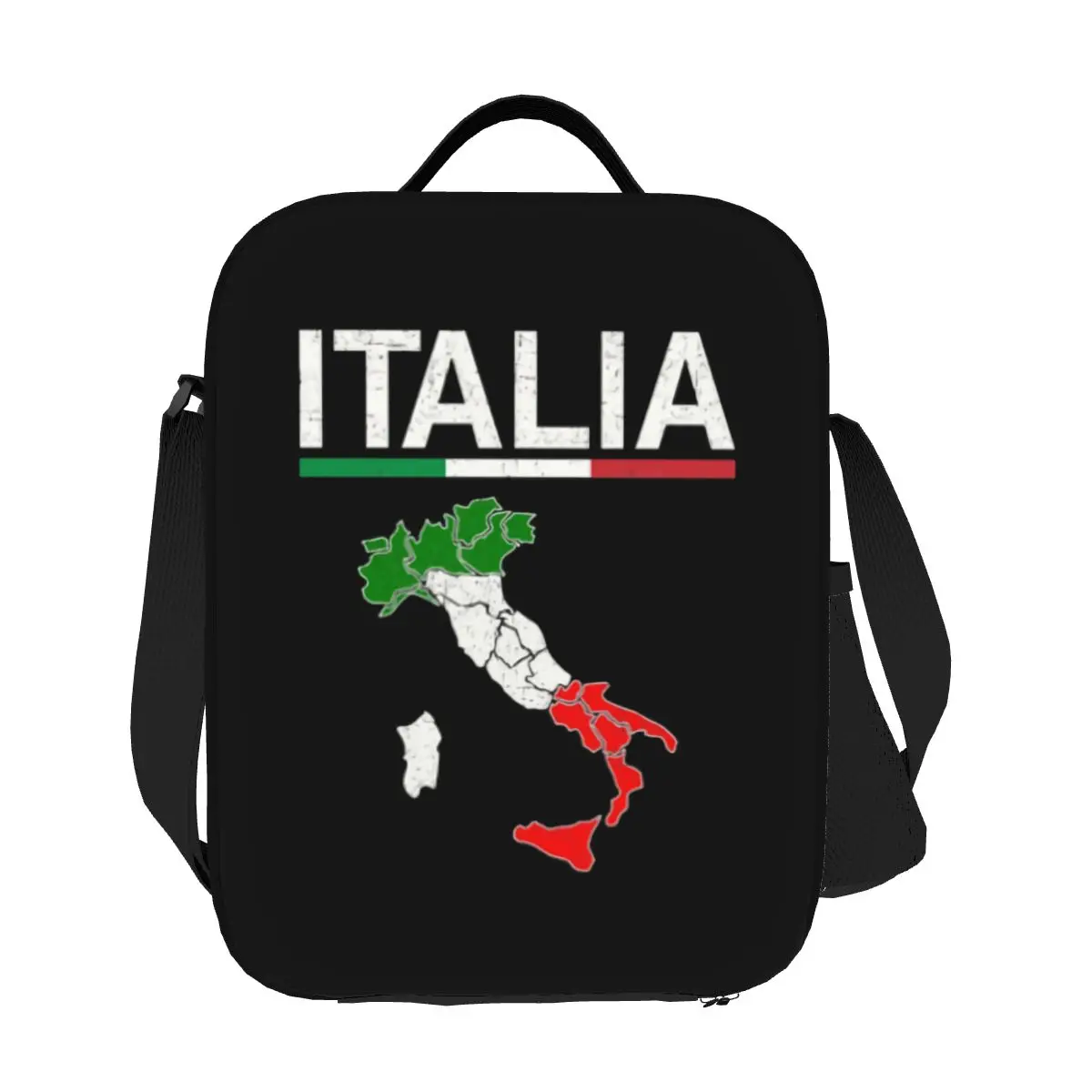 

Custom Italy Flag Italian Map Lunch Box for Women Thermal Cooler Food Insulated Lunch Bag School Children Student