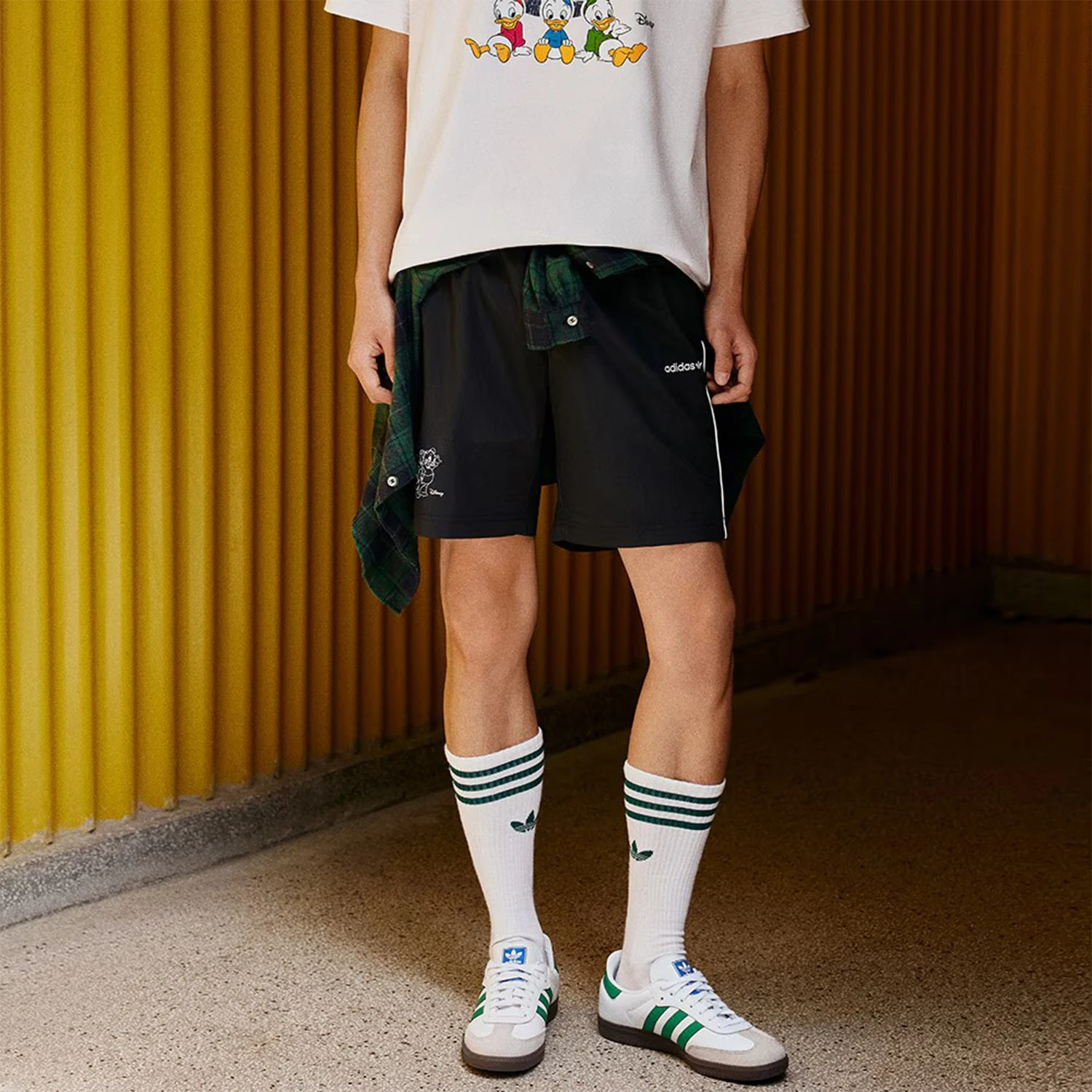 

Мужские спортивные дышащие свободные шорты Adidas Originals JP1415