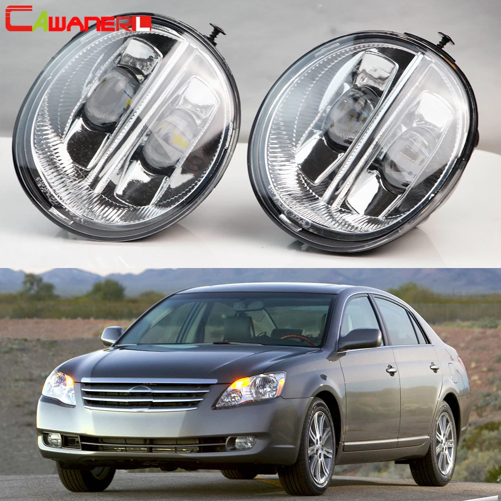 

2 X 60W 9006 LED Fog Light Assembly Car Right + Left Fog Lamp DRL 10000LM 12V For Toyota Avalon 2005 2006 2007