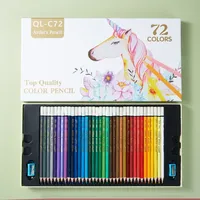 Unicorn Colored Pencils Set 48/72/120 Colors Hand Drawing Boxed Oily Girls Adult Art Drawing Supplies Higher Quality Handbook