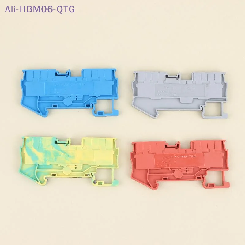 *5Pcs PT2.5 QUATTRO Push-In Termin Spring Plug Cable Screwless Electrical Connector Two-in, Two-out Quick-connect Terminal Block