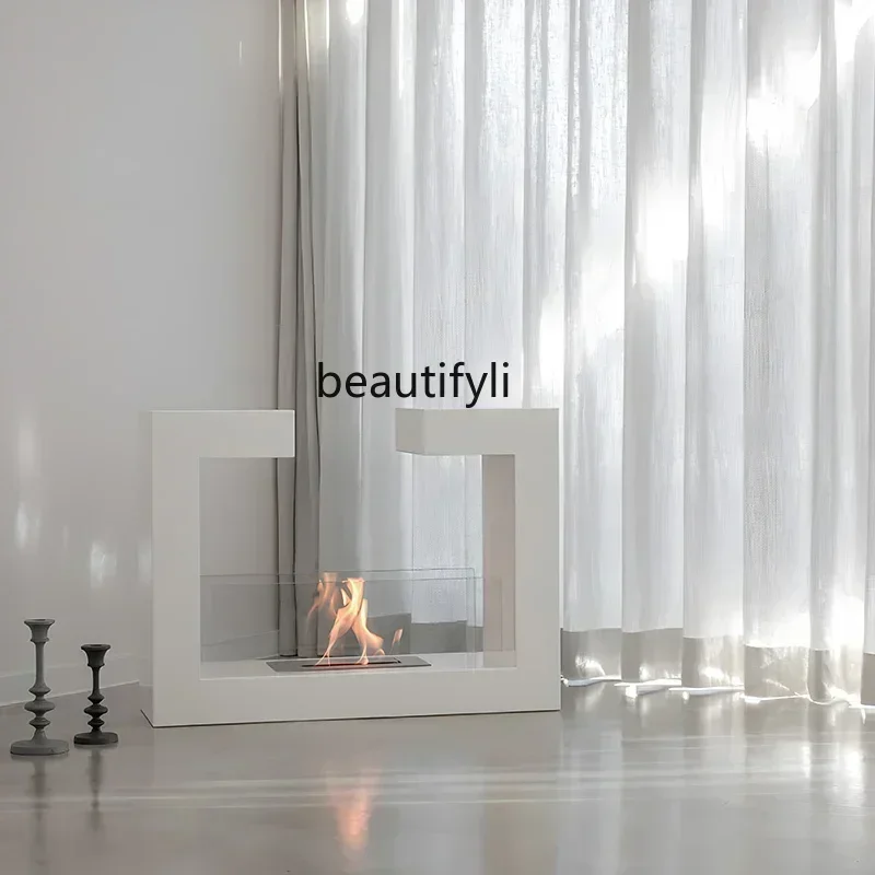 cn8617 ss New style Arc de Triomphe  Fireplace Nordic Modern Heater Customized Indoor True Flame Homess 8617