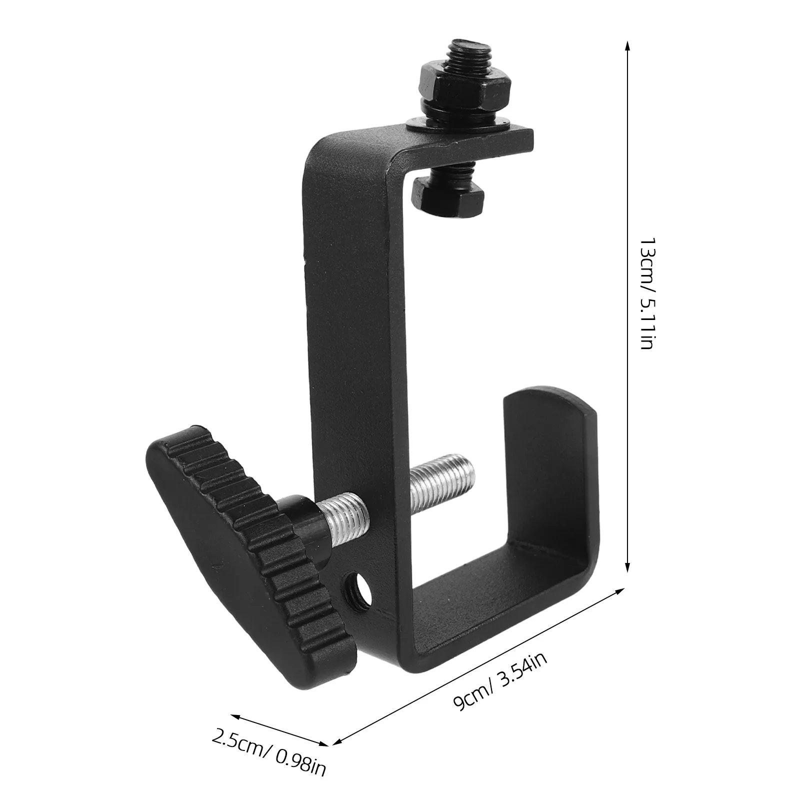 2Pcs Square Tube Truss Clamp Hook Heavy Duty Stage Light Clamp for 40-52Mm Dj Light Holder Moving Head Par Spotlight Rig