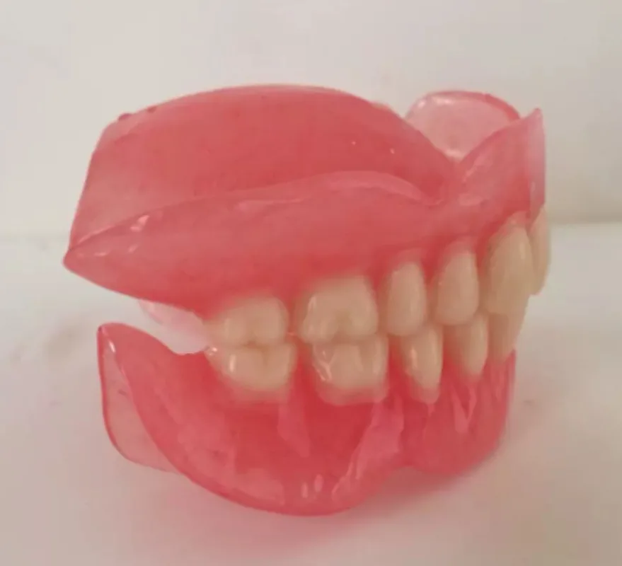 Removable dentures oral restoration dental student training, full elderly teeth full tooth models, display supplies, full teeth